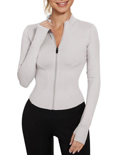 LUYAA Women's Yoga Workout Jacket Lightweight Zip Up