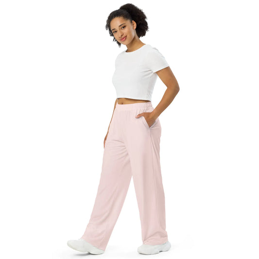 Women's Stretchy Pink Jersey Lounge Pants